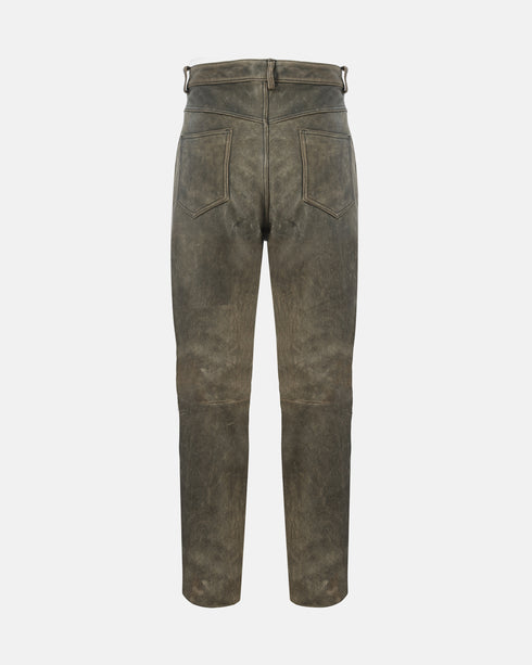 Leather Biker Pants